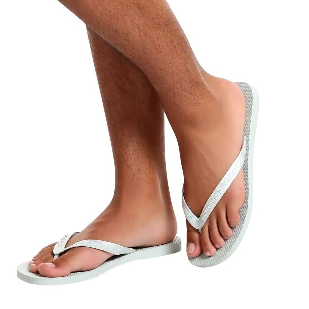 Havaianas Top White Men's Flip Flops Sandals Size 11/12M EUR 45/46 NWT‎